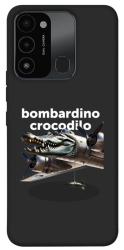 Чехол itsPrint Bombardino Crocodilo volante для Tecno Spark Go 2022 (KG5m)