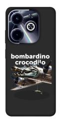 Чехол itsPrint Bombardino Crocodilo volante для Infinix Hot 40i