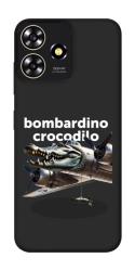 Чехол itsPrint Bombardino Crocodilo volante для ZTE Blade A73 4G