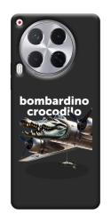 Чехол itsPrint Bombardino Crocodilo volante для TECNO Camon 30 (CL6)