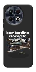 Чехол itsPrint Bombardino Crocodilo volante для TECNO Spark 30 Pro (KL7)