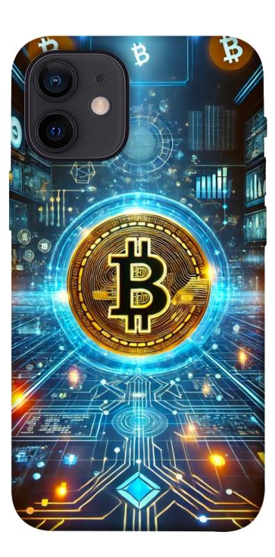 Чохол itsPrint Neo bitcoin для Apple iPhone 12 mini (5.4"), гроші, купити оптом з доставкою