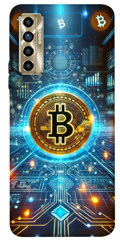 Чехол itsPrint Neo bitcoin для TECNO Camon 17P, деньги, купить оптом с доставкой