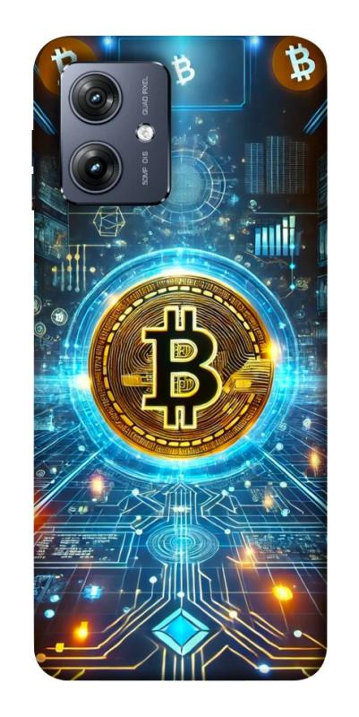 Чехол itsPrint Neo bitcoin для Motorola Moto G54, деньги, купить оптом с доставкой