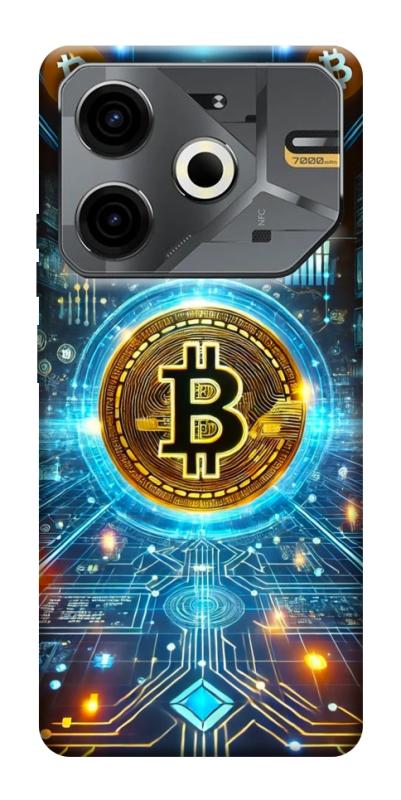 Чехол itsPrint Neo bitcoin для TECNO Pova 6 Neo (LI6), деньги, купить оптом с доставкой
