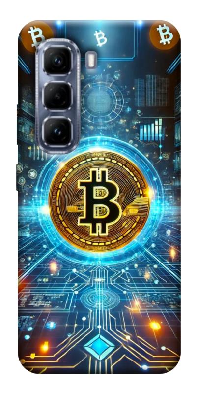 Чехол itsPrint Neo bitcoin для Infinix Hot 50 Pro, деньги, купить оптом с доставкой