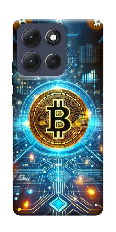 Чехол itsPrint Neo bitcoin для Motorola Moto G86 Power, деньги, купить оптом с доставкой