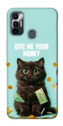 Чехол itsPrint Money cat для TECNO Spark 7