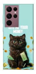 Чехол itsPrint Money cat для Samsung Galaxy S22 Ultra