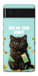Чехол itsPrint Money cat для Google Pixel 6