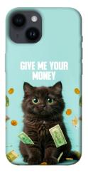 Чехол itsPrint Money cat для Apple iPhone 14 (6.1")