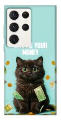 Чехол itsPrint Money cat для Samsung Galaxy S23 Ultra