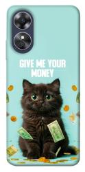 Чохол itsPrint Money cat для Oppo A17