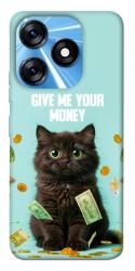 Чехол itsPrint Money cat для TECNO Spark 10 Pro
