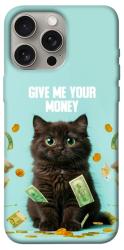 Чохол itsPrint Money cat для Apple iPhone 15 Pro Max (6.7")