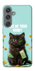 Чехол itsPrint Money cat для Samsung Galaxy S24+
