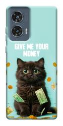 Чехол itsPrint Money cat для Motorola Edge 50 Fusion