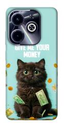 Чехол itsPrint Money cat для Infinix Hot 40i