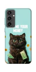 Чохол itsPrint Money cat для Samsung Galaxy S24 FE