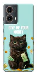Чохол itsPrint Money cat для Motorola Moto G85