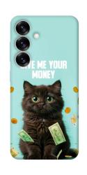 Чохол itsPrint Money cat для Samsung Galaxy S25