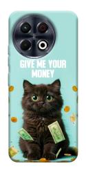 Чехол itsPrint Money cat для TECNO Spark 30 Pro (KL7)