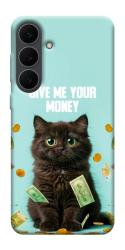 Чохол itsPrint Money cat для Samsung Galaxy S25 FE