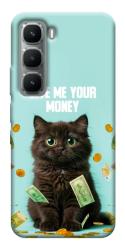 Чохол itsPrint Money cat для Infinix Hot 60i