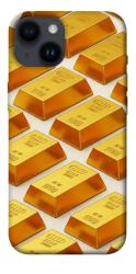 Чехол itsPrint Gold bars для Apple iPhone 14 (6.1")