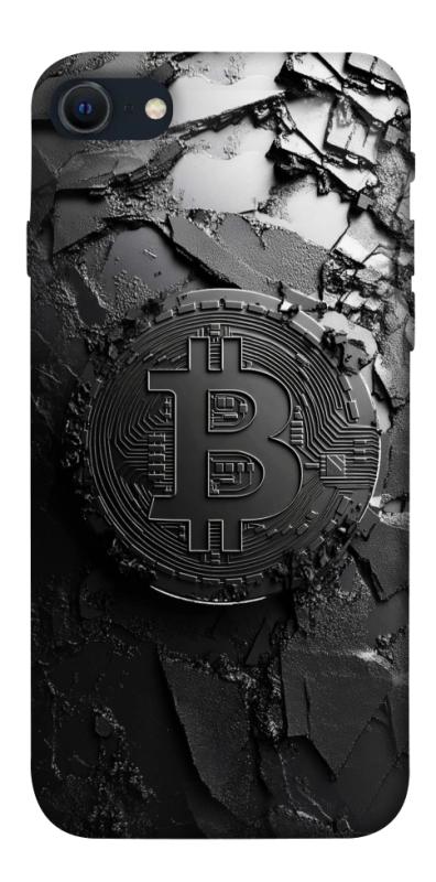 Чехол itsPrint Dark bitcoin для Apple iPhone SE (2020), деньги, купить оптом с доставкой