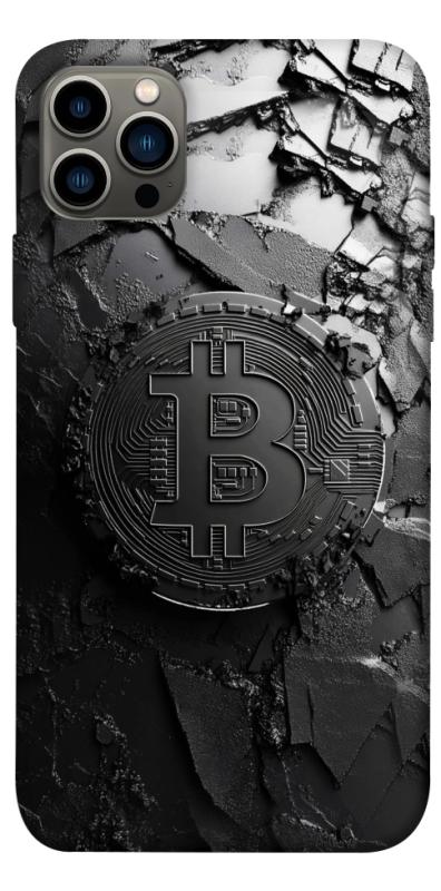 Чехол itsPrint Dark bitcoin для Apple iPhone 12 Pro (6.1"), деньги, купить оптом с доставкой