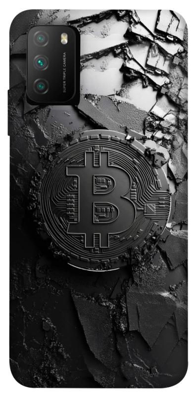 Чехол itsPrint Dark bitcoin для Xiaomi Poco M3, деньги, купить оптом с доставкой