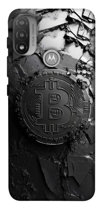 Чехол itsPrint Dark bitcoin для Motorola Moto E20, деньги, купить оптом с доставкой