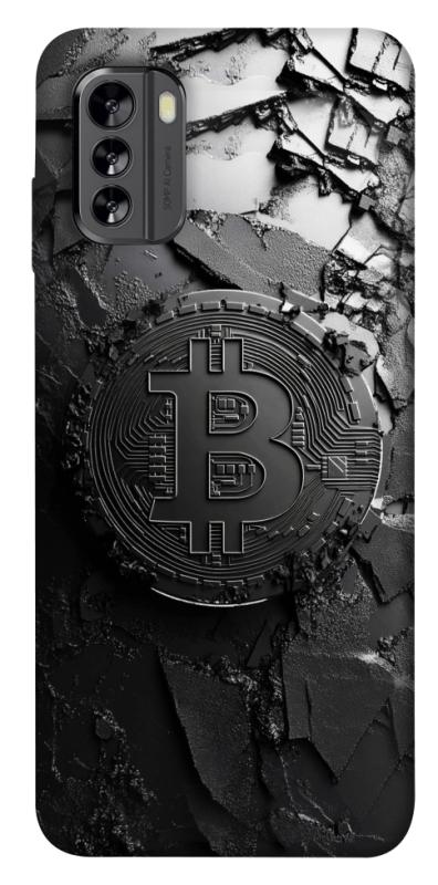 Чехол itsPrint Dark bitcoin для Nokia G60, деньги, купить оптом с доставкой