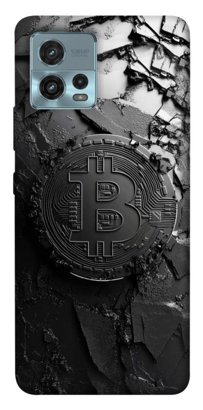 Чехол itsPrint Dark bitcoin для Motorola Moto G72, деньги, купить оптом с доставкой