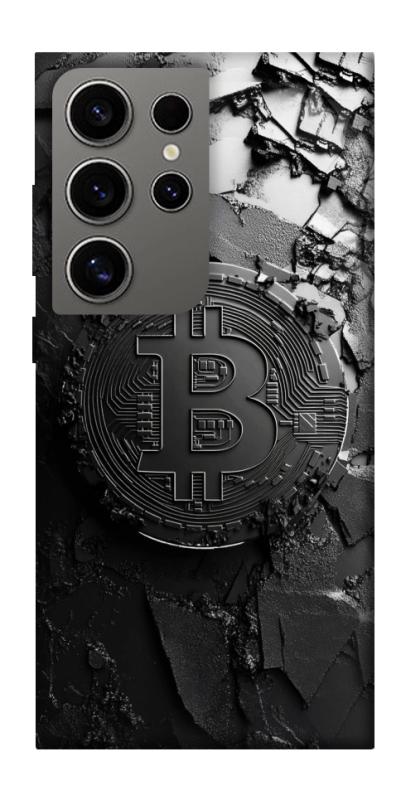 Чехол itsPrint Dark bitcoin для Samsung Galaxy S24 Ultra, деньги, купить оптом с доставкой