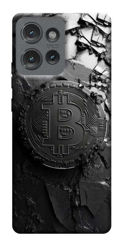 Чехол itsPrint Dark bitcoin для Motorola Edge 50, деньги, купить оптом с доставкой