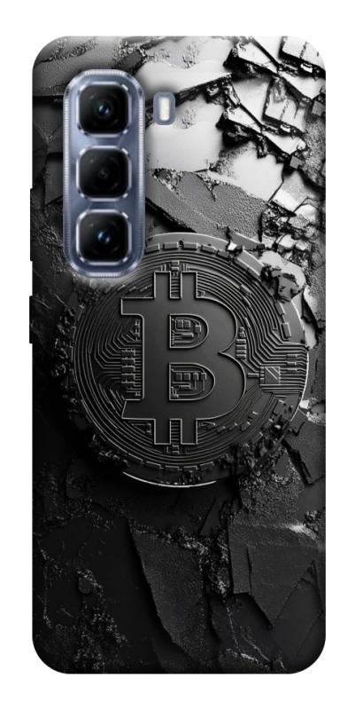 Чехол itsPrint Dark bitcoin для Infinix Hot 50 Pro, деньги, купить оптом с доставкой