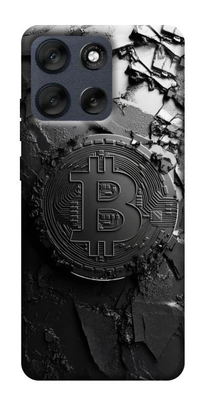 Чехол itsPrint Dark bitcoin для Motorola Moto G56 5G, деньги, купить оптом с доставкой