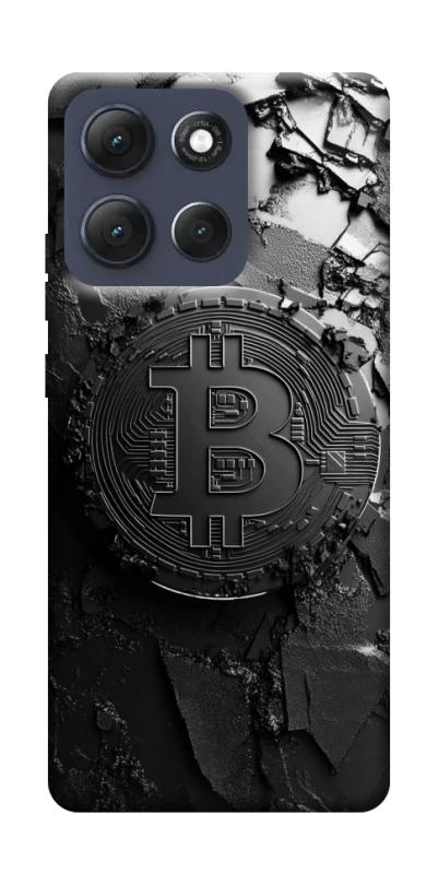Чехол itsPrint Dark bitcoin для Motorola Moto G86 Power, деньги, купить оптом с доставкой