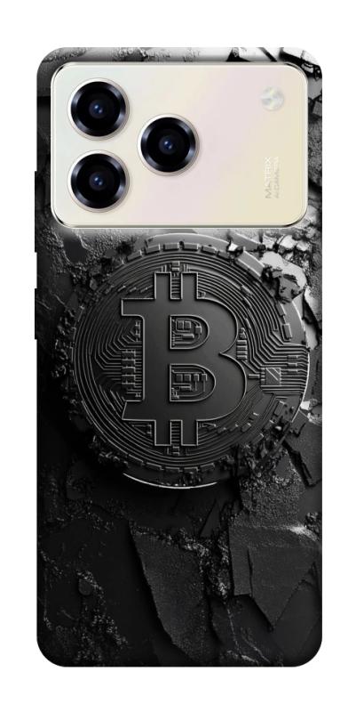 Чехол itsPrint Dark bitcoin для ZTE Blade A76, деньги, купить оптом с доставкой