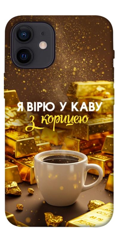 Чехол itsPrint Верю в кофе для Apple iPhone 12 mini (5.4"), деньги, купить оптом с доставкой