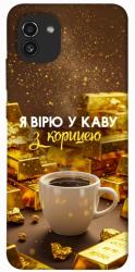 Чехол itsPrint Верю в кофе для Samsung Galaxy A03