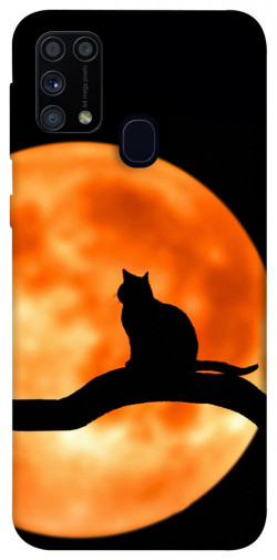 Чохол itsPrint Кіт на тлі місяця для Samsung Galaxy M31