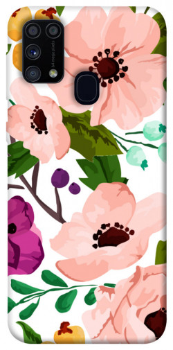 Чехол itsPrint Акварельные цветы для Samsung Galaxy M31