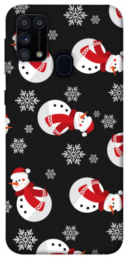 Чехол itsPrint Снеговики для Samsung Galaxy M31