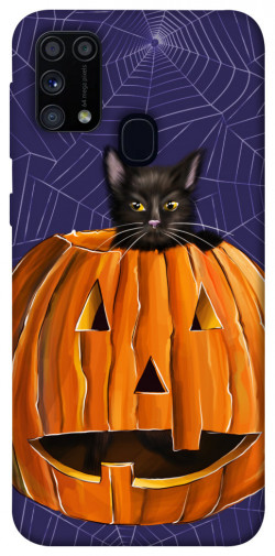 Чохол itsPrint Cat and pumpkin для Samsung Galaxy M31