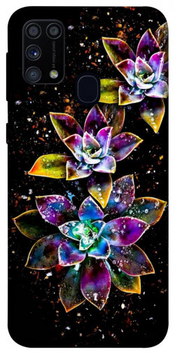 Чехол itsPrint Flowers on black для Samsung Galaxy M31