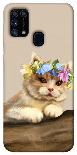 Чехол itsPrint Cat in flowers для Samsung Galaxy M31