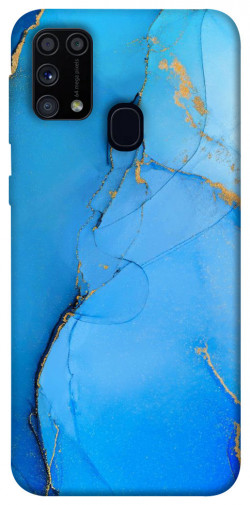 Чехол itsPrint Синий с золотом для Samsung Galaxy M31